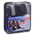 Potahy sedadel sada 9ks SPORT šedé AIRBAG, 31674