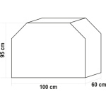 Kryt grilu 100 x 95 x 60 cm (BARREL), TO-99760