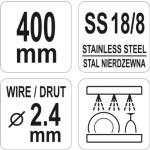 Metla šlehací 400 mm, YG-02511