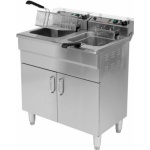 Fritéza dvoukomorová 2x5000W 2x11,5l skříň, YG-04638