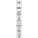 Stolní termoska s pumpou 3,0l, YG-07020