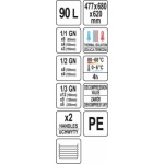 Termoizolační kontejner 90l GN 1/1, 1/2, 1/3, YG-09245