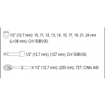 Gola sada 1/2" 12 ks, YT-38671