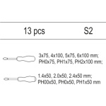 Vložka do zásuvky - sada šroubováků 13ks, YT-55455