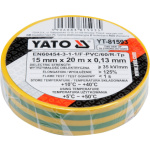 Izolační páska elektrikářská PVC 15mm / 20m žlutozelená, YT-81593