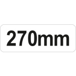 Kultivátor 3 zuby 270 mm chrom, YT-8890