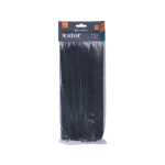 pásky stahovací na kabely černé, 250x4,8mm, 100ks, nylon PA66 8856160