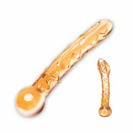 Glas - Orange Tickler Glass Dildo Skleněné dildo, E25412