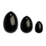 La Gemmes - Yoni Egg Set Black Obsidian L-M-S, E29243