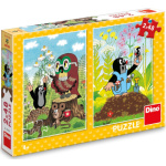 DINO Puzzle Krtek na mýtině 2x48 dílků 114939