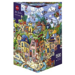 HEYE Puzzle Veselé městečko 1500 dílků 116292