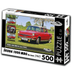 RETRO-AUTA Puzzle č. 22 Škoda 1000 MBG De Luxe (1967) 500 dílků 117444
