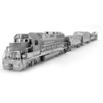METAL EARTH 3D puzzle Nákladní lokomotiva se 4 vagony (deluxe set) 119865