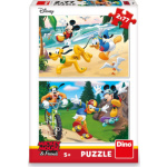DINO Puzzle Mickey sportuje 2x77 dílků 122376