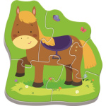 TREFL Baby puzzle Zvířata na farmě 4v1 (3,4,5,6 dílků) 122566