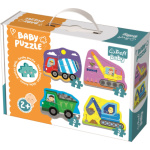 TREFL Baby puzzle Vozidla na stavbě 4v1 (3,4,5,6 dílků) 122585