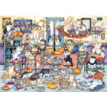 RAVENSBURGER Puzzle Crazy Cats: Podzimní hostina 1000 dílků 135501