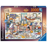 RAVENSBURGER Puzzle Crazy Cats: Podzimní hostina 1000 dílků 135501