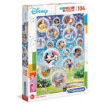 CLEMENTONI Puzzle Svět Disney 104 dílků 136699