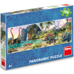 Panoramatické puzzle Dinosauři u jezera 150 dílků 137555