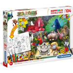 CLEMENTONI Oboustranné puzzle Zafari: V džungli 104 dílků 139583