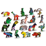 WOODEN CITY Dřevěné puzzle Ostrov papoušků 2v1, 300 dílků EKO 141946