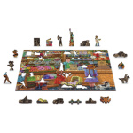 WOODEN CITY Dřevěné puzzle Sladké dobrodružství 2v1, 400 dílků EKO 142103