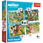 TREFL Puzzle Mickey Mouse: Krásný den 4v1 (35,48,54,70 dílků) 143641