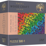 TREFL Wood Craft Origin puzzle Duhoví motýli 501 dílků 145120