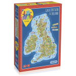 GIBSONS Vzdělávací puzzle Mapa Velké Británie a Irska 150 dílků 145361