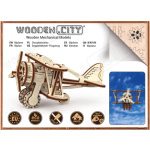 WOODEN CITY 3D puzzle Dvouplošník 63 dílů 145716