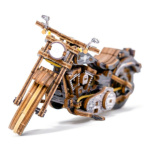 WOODEN CITY 3D puzzle Motocykl Cruiser Limitovaná edice 168 dílů 145733