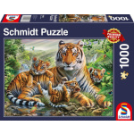 SCHMIDT Puzzle Tygřice a mláďata 1000 dílků 148199