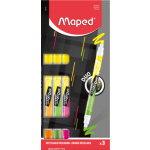 Zvýrazňovače Maped Fluo Peps Duo Neon - sada 3 ks 148921