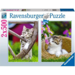 RAVENSBURGER Puzzle Koťata na venkově 2x500 dílků 150125
