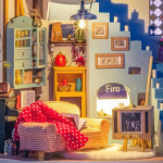 ROBOTIME Rolife DIY House: Joyin obývací pokoj s LED osvětlením 150871