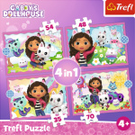 TREFL Puzzle Gábinin kouzelný domek 4v1 (35,48,54,70 dílků) 153801