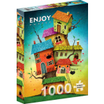 ENJOY Puzzle Pohádkové domky 1000 dílků 156530