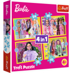 TREFL Puzzle Veselý svět Barbie 4v1 (35,48,54,70 dílků) 156893