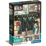 CLEMENTONI Puzzle La Casa de Papel Berlín: Jdeme do akce 1000 dílků 159514