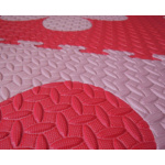 Pěnový BABY koberec s okraji - růžová,červená 6584
