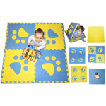 Pěnový BABY koberec s okraji - modrá,žlutá 6585