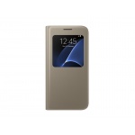 Pouzdro originál Samsung G930 GALAXY S7 View Cover s okénkem (ef-cg930pfe) zlatá