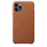Apple iPhone 11 Pro Max Leather Case - Saddle Brown, MX0D2ZM/A