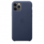 Apple iPhone 11 Pro Max Leather Case - Midnight Blue, MX0G2ZM/A