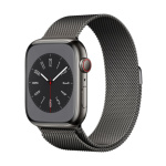 Apple Watch S8 Cell/45mm/Graphite/Elegant Band/Graphite, MNKX3CS/A