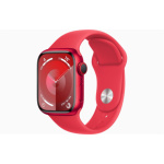Apple Watch S9 Cell/45mm/PRODUCT RED/Sport Band/PRODUCT RED/-S/M, MRYE3QC/A