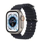 Apple Watch Ultra/49mm/Titan/Sport Band/Midnight Ocean, MQFK3CS/A