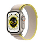 Apple Watch Ultra/49mm/Titan/Sport Band/Yellow-Beige Trail, MQFU3CS/A