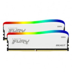 Kingston FURY Beast White/DDR4/32GB/3600MHz/CL17/2x16GB/RGB/White, KF436C18BWAK2/32